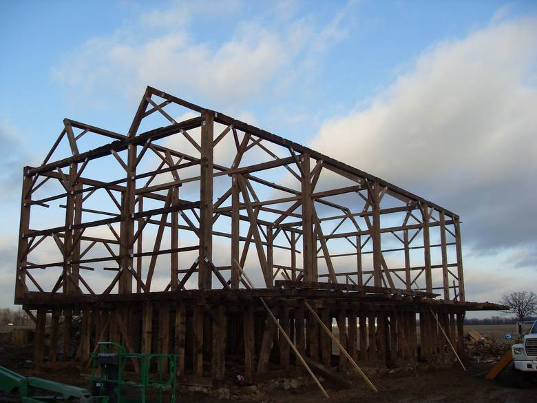 Rupple Barn Frame Ready to be Dismantled